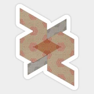 Abstract Triangle Sandy Pattern Sticker